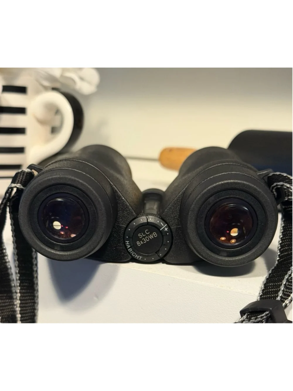 Vintage RARE Swarovski Habicht SLC 8x30 WB Black Binoculars